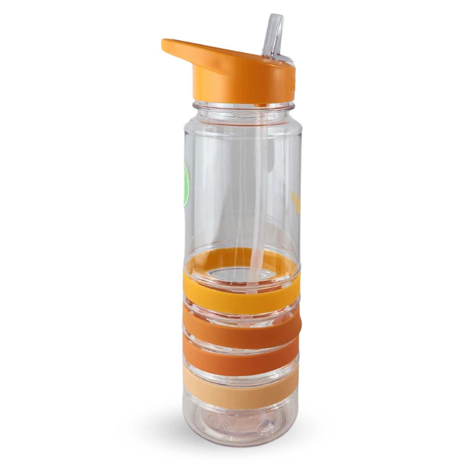 Botella Keep Bandas Colores 750ml Agua Bebidas Naranja image number 1.0