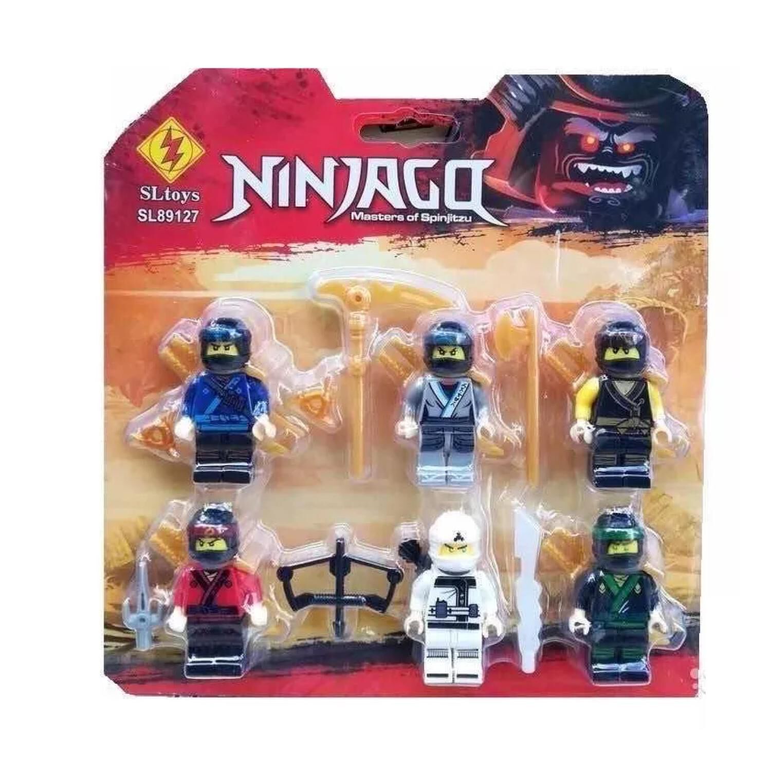 Juguete Set 6 Figuras Ninja Go Con Accesorios image number 0.0