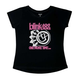 Polera Mujer Blink 182 One More Time Relieve Fucsia