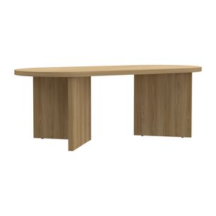 Mesa De Centro Moderna Fm 42,2x120,2x52,7 Cm Caf&eacute; Claro