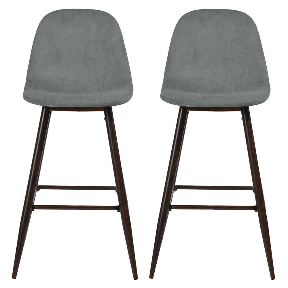 Pack 2 Pisos De Bar Con Patas De Metal Gris image number 0.0