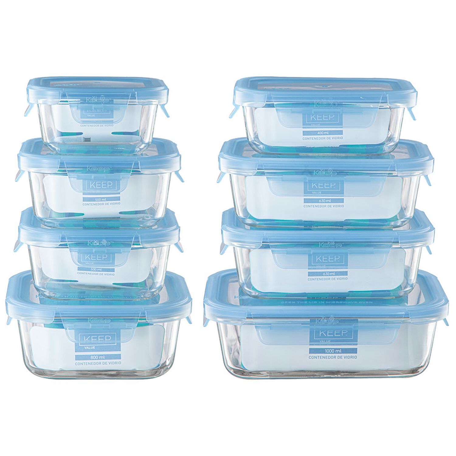 Set 8 Hermeticos 16pcs Keep