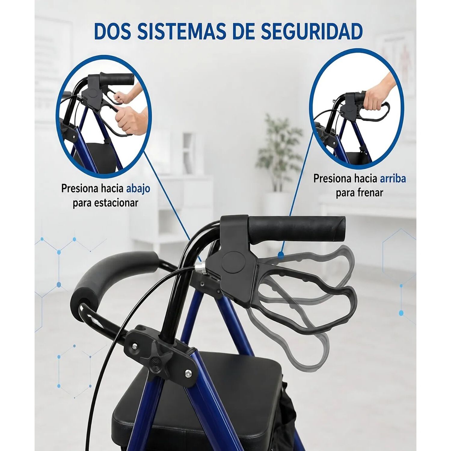 Andador Ortopedia Burrito Con Asiento Y Bolso 4 Ruedas 3004b 1 Oneder image number 5.0
