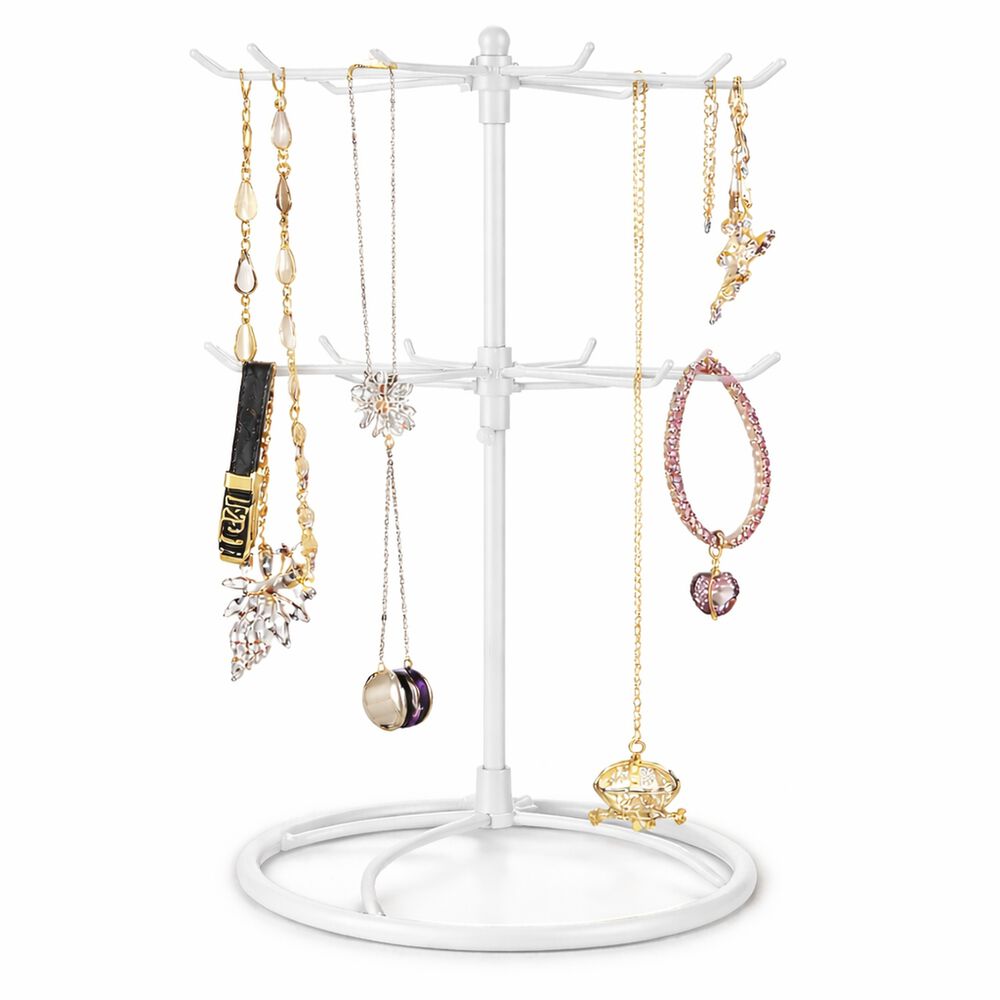 Exhibidor Met&aacute;lico 2 Niveles Para Joyas Y Collares image number 14.0