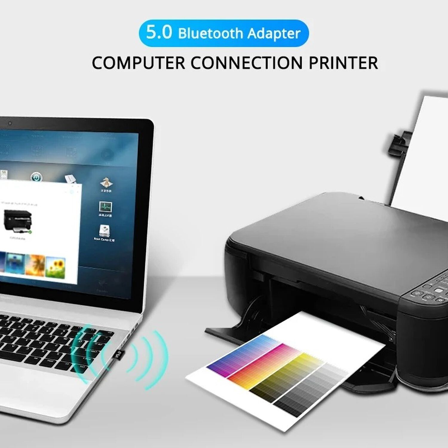 Adaptador Transmisor Receptor Usb Bluetooth 5.0 Para Pc Notebook Inalambrico image number 7.0