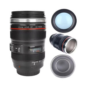 Taza Mug Lente Cámara Acero Inoxidable