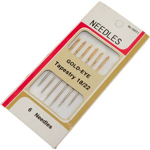 Agujas Para Bordar Y Coser Tapestry 18/22 C/punta 6u. 300t1