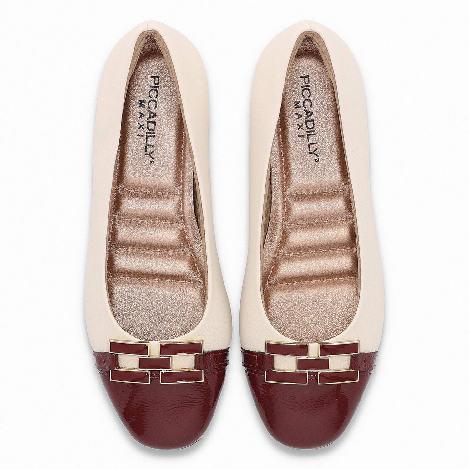 Ballerina Mujer Crema/burdeo Michelle 05 Piccadilly image number 0.0