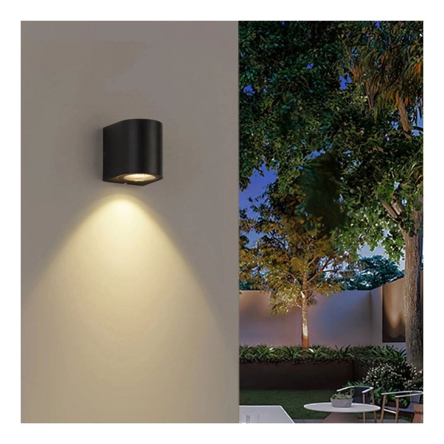 Foco Aplique Led De Pared Exterior Terraza Fachada Impermeable image number 2.0
