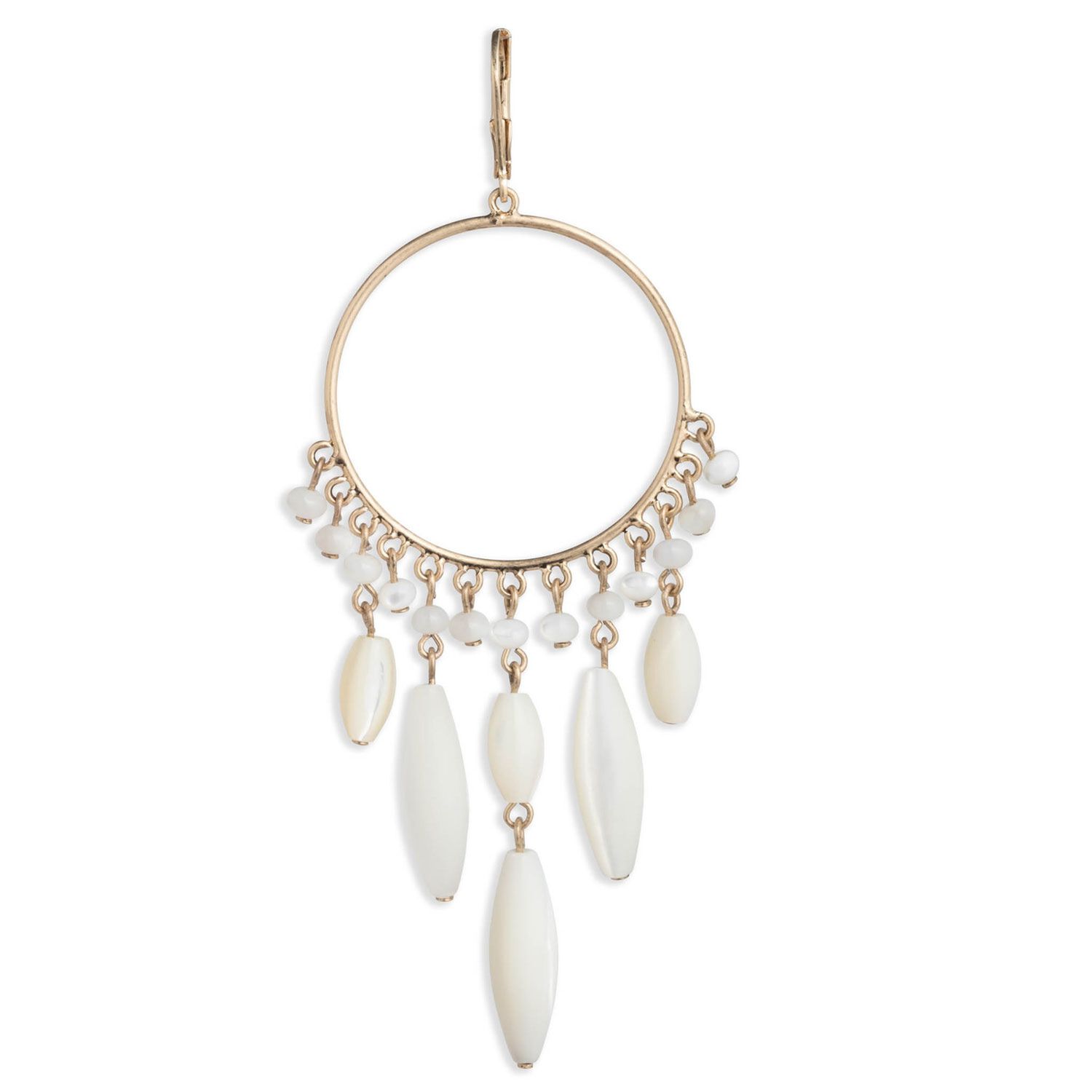 Aros Colgantes Ralph Lauren Blanco Mujer image number 1.0