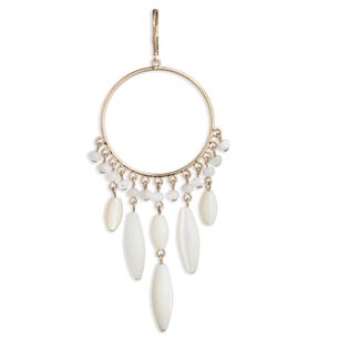 Aros Colgantes Ralph Lauren Blanco Mujer