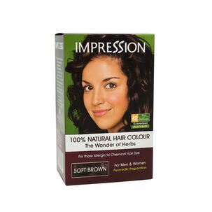 Impression Henna 100% Color Natural Casta&ntilde;o 3 Sachets De 50gr