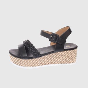 Sandalia Plataforma Negro Vía Franca Art. 52111b1155black