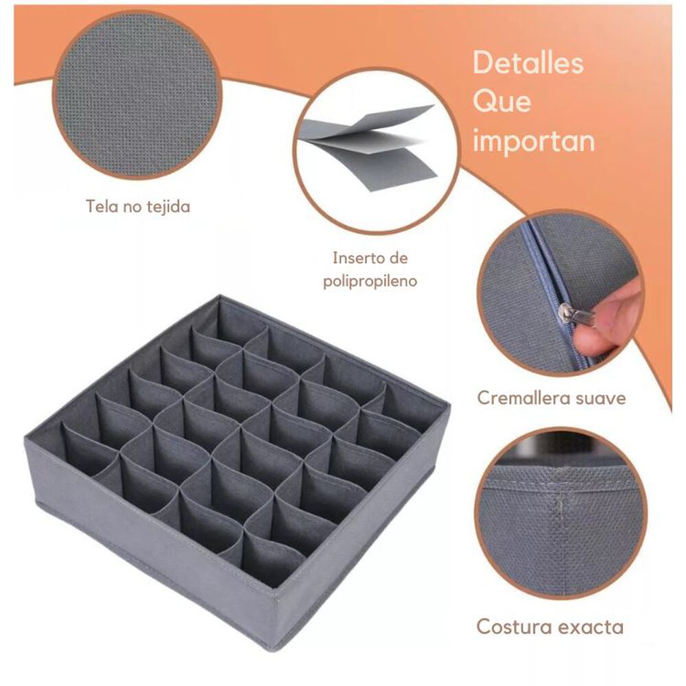 Pack 4 Organizadores Plegables Para Ropa Interior image number 4.0