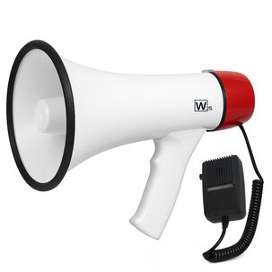 Meg&aacute;fono Amplificador 25w Recargable +micr&oacute;fono De Mano 500m