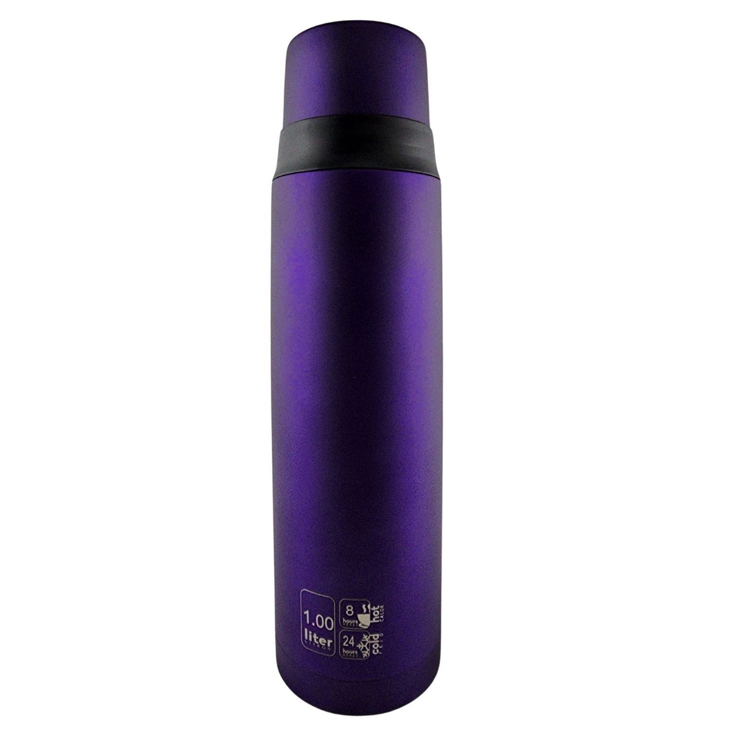 Termo Mega Slim Iv 1l Acero Inoxidable Te Cafe Outdoor Morado image number 1.0