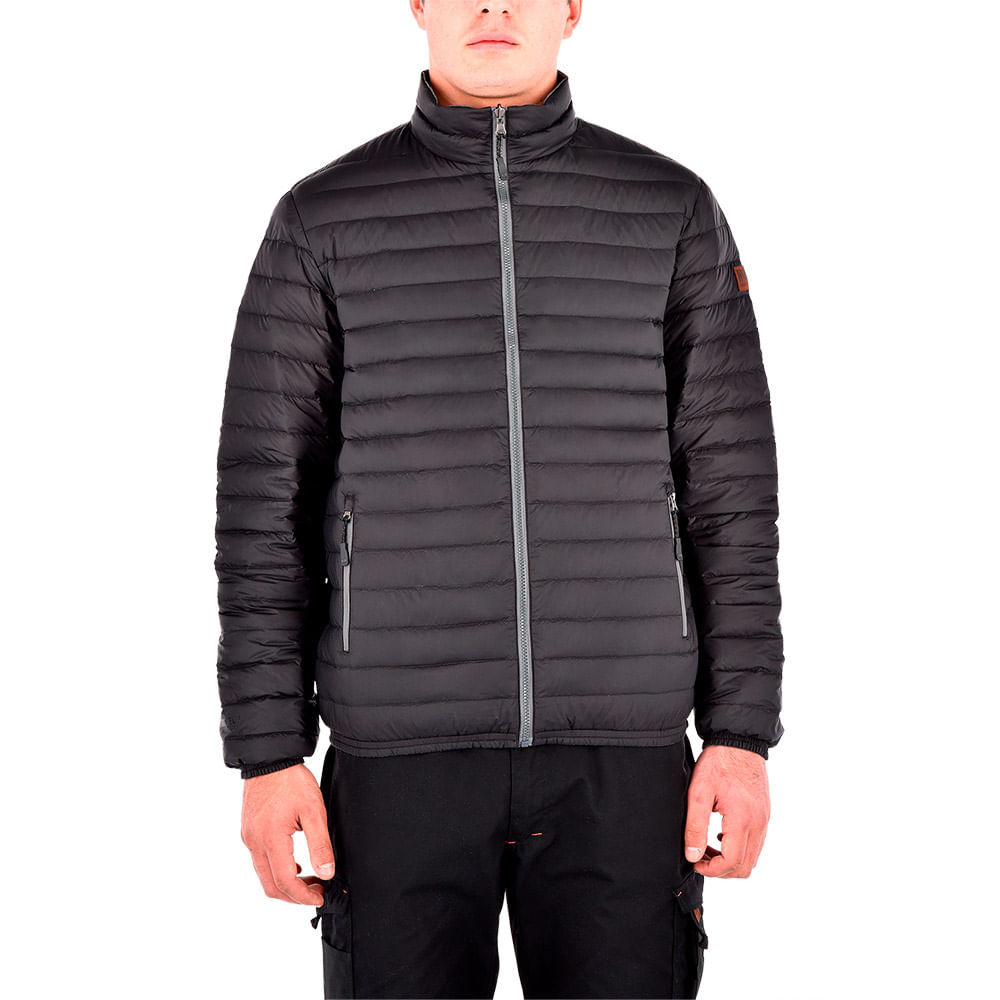 Parka Pluma Hw Goose Reversible Negro/gris Melange image number 2.0