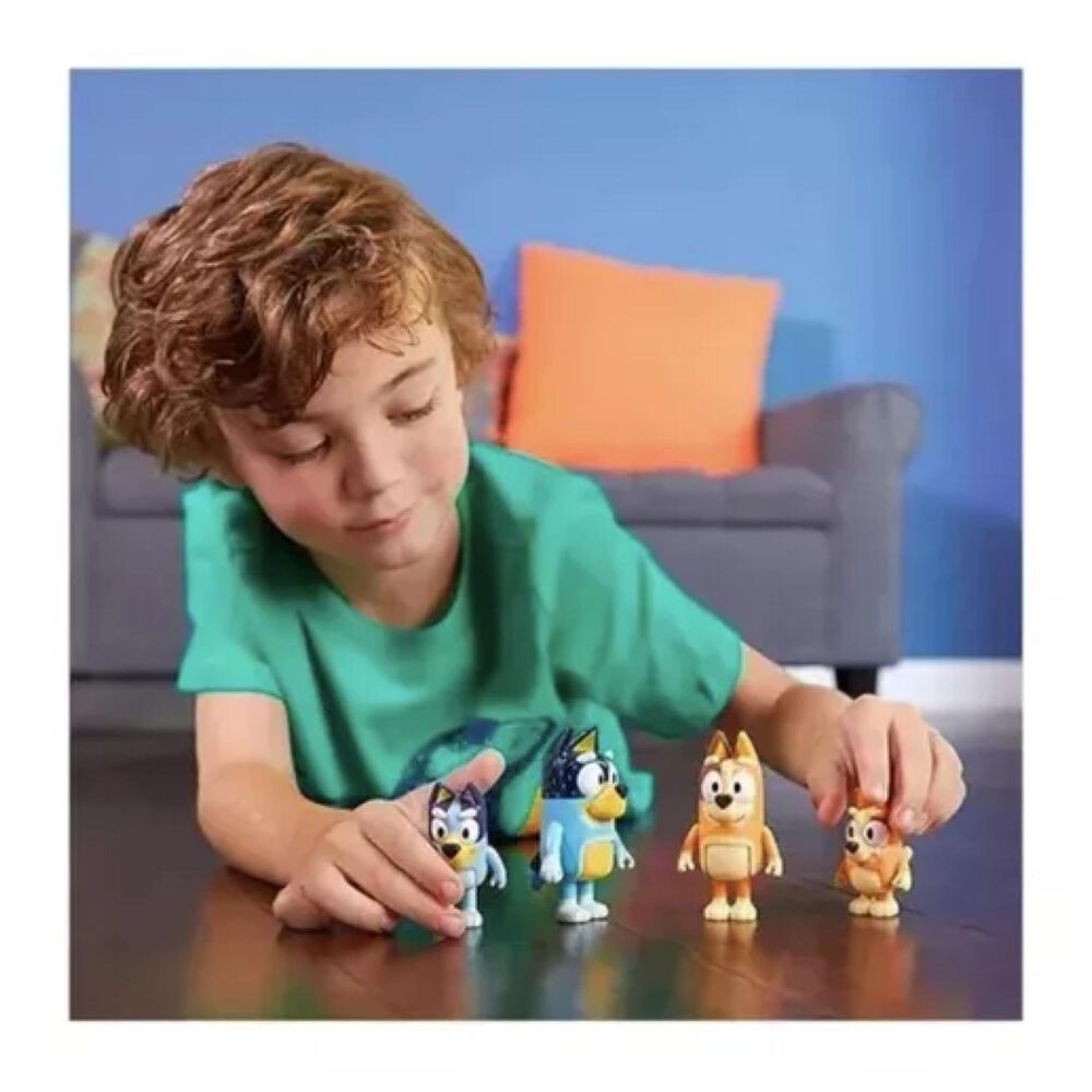 Pack 4 Juguete Figuras Coleccionables Bluey & Family image number 2.0