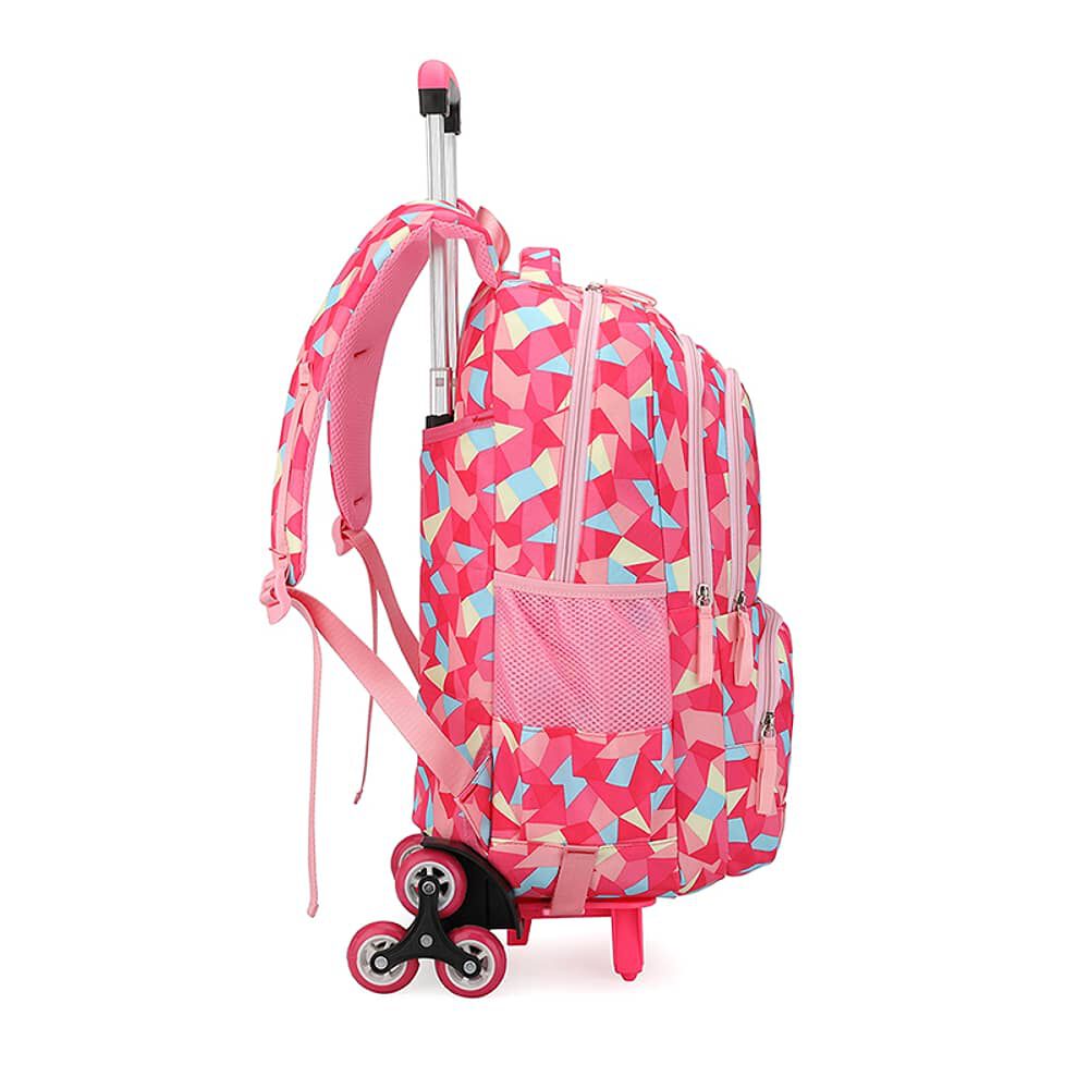 Mochila Infantil 6 Ruedas 30l Capibag Rosada image number 2.0