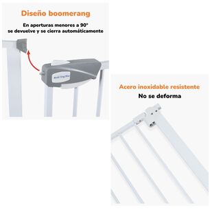 Puerta Seguridad Reja Expandible Beb&eacute; 77-102cm Lubabycas