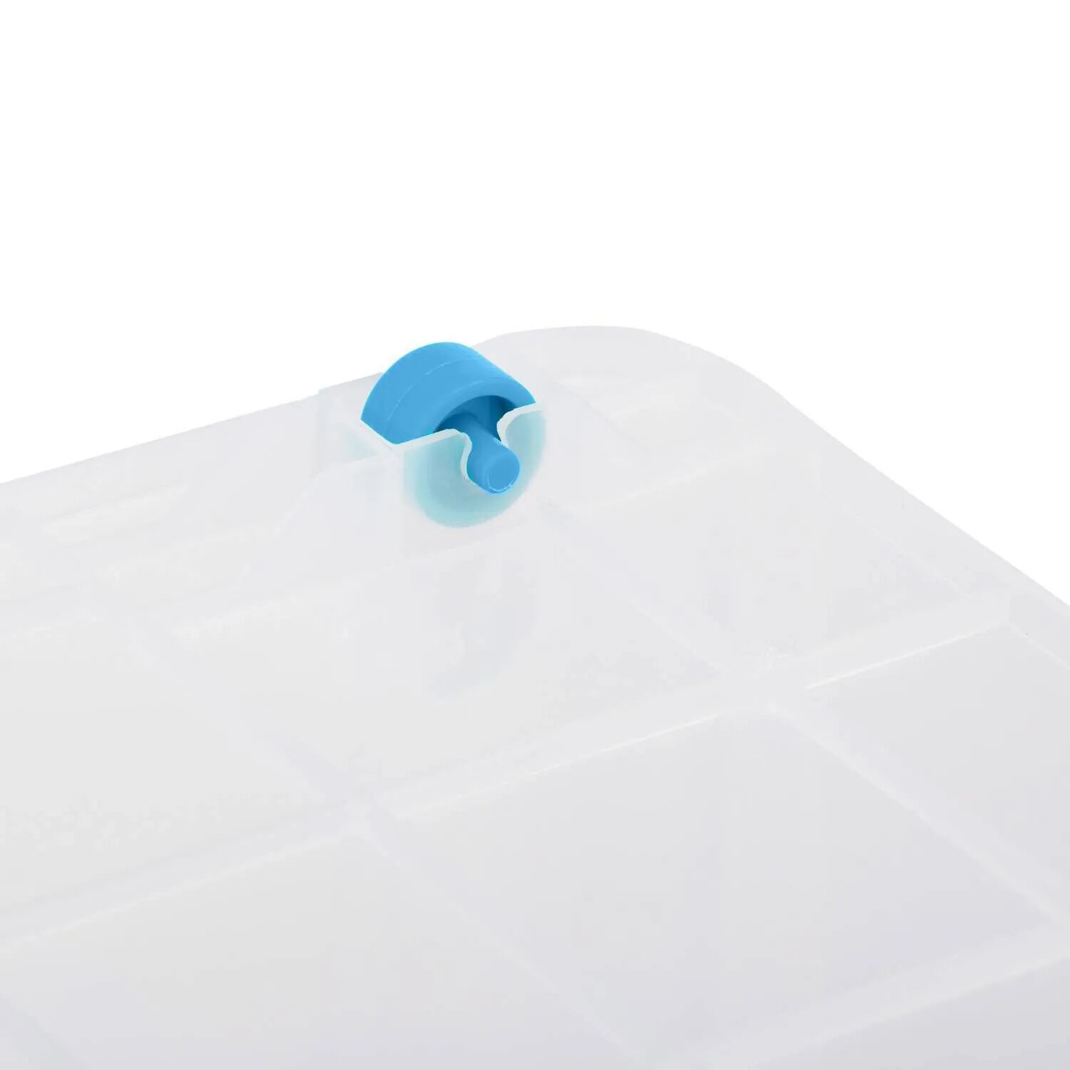 Caja Organizadora Multiusos Almacenamiento Suprema 72 Lts Color Transparente Tapa Azul image number 6.0