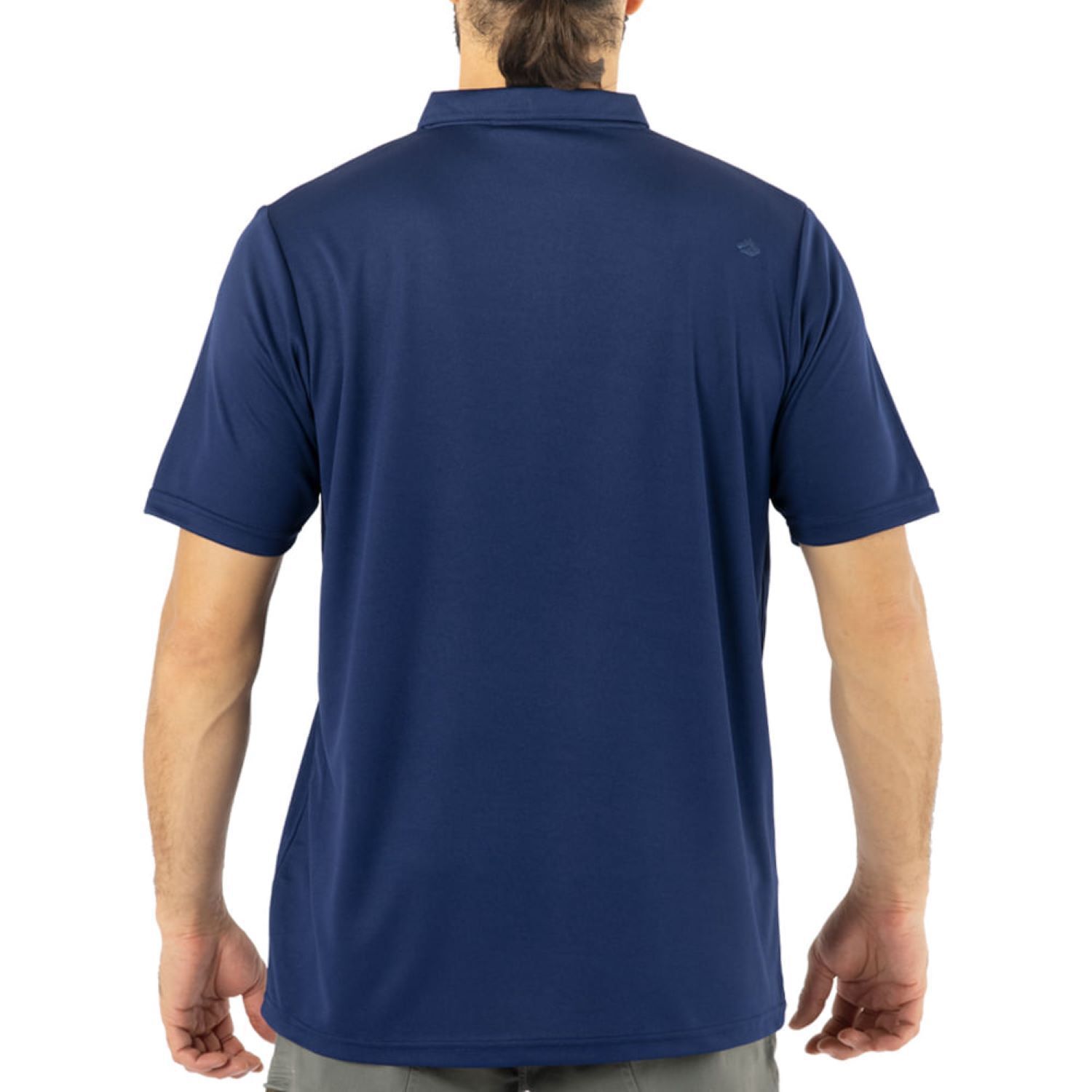 Polera Cooldry Quebec Manga Corta Azul image number 1.0