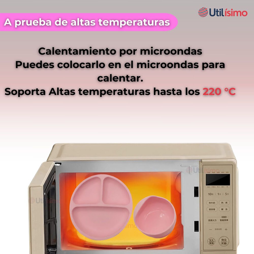 Set De Alimentación Bebé Silicona 5 Piezas Libre Bpa Colores Surtidos image number 6.0
