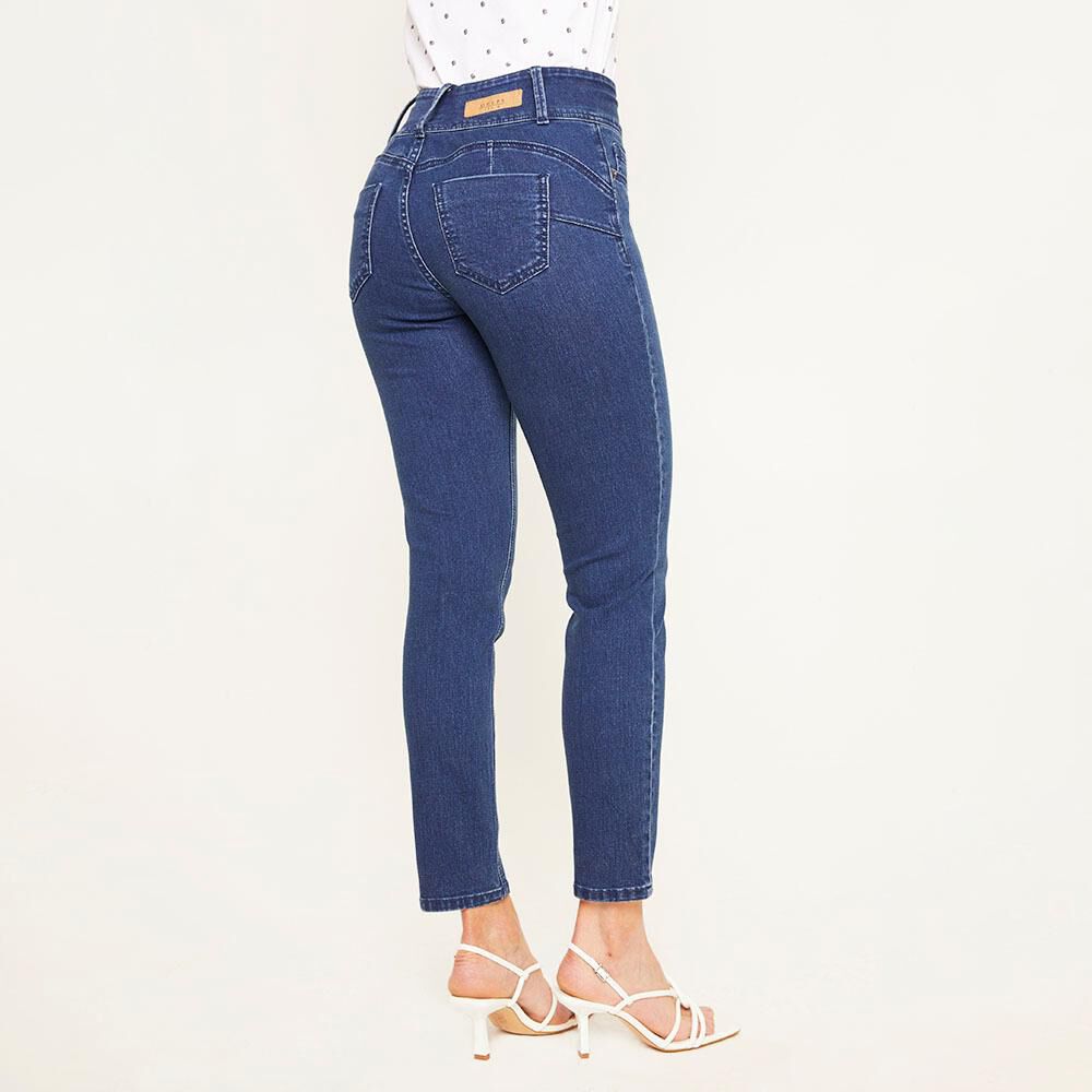 Jeans Tiro Alto Regular Mujer Geeps image number 2.0