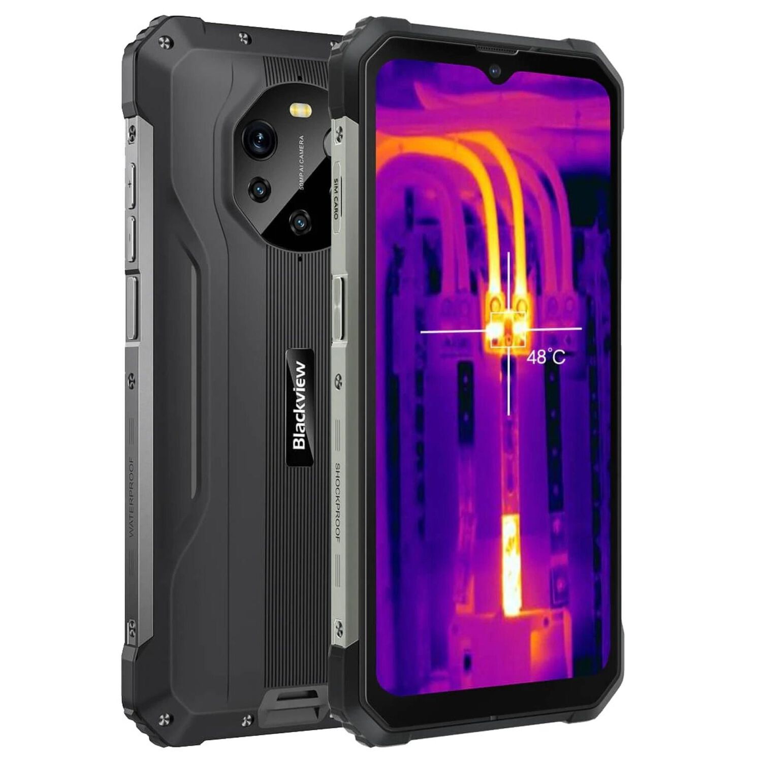 Celular Rugged Blackview Bl8800 Pro Resistente A Golpes, Polvo, Humedad Y Agua / C&aacute;mara T&eacute;rmica, Carga R&aacute;pida 33.0w image number 0.0
