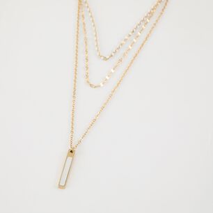 Collar Doble 19v69 Italia Dorado Mujer Stne480