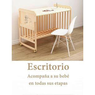 Cuna Colecho Madera Packplay Mudador Etapas Azul Lubabycas
