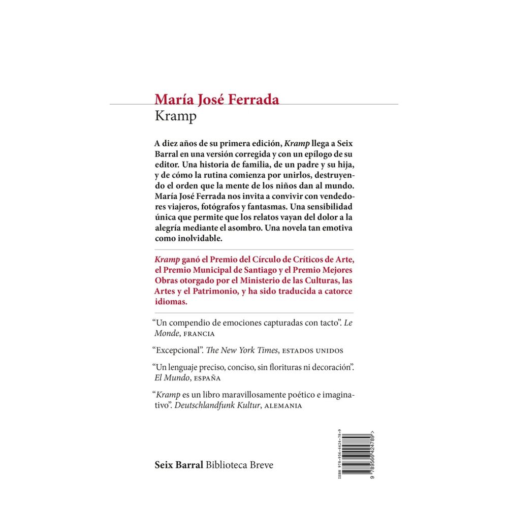 Kramp (tapa R&uacute;stica) - Mar&iacute;a Jos&eacute; Ferrada | Libro image number 1.0