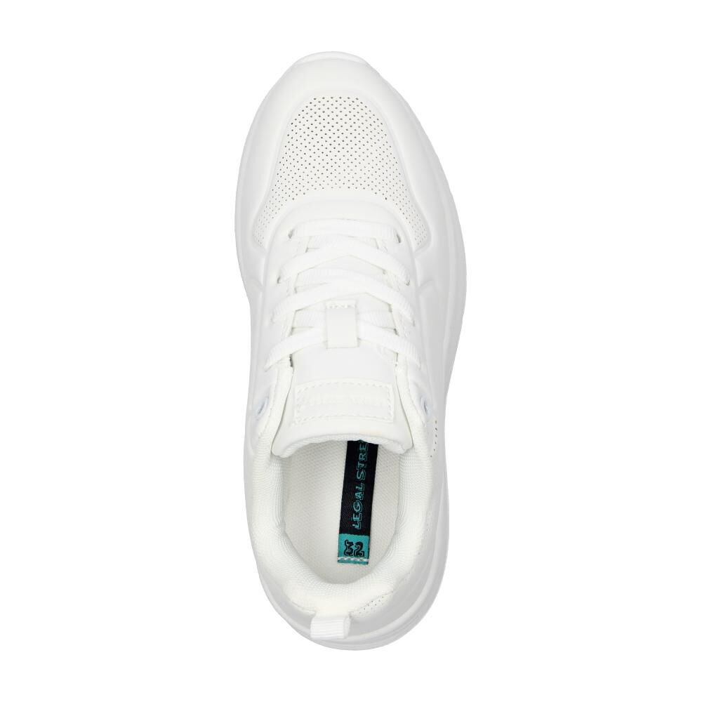 Zapatilla Escolar Legal Street Unisex Blanco image number 4.0