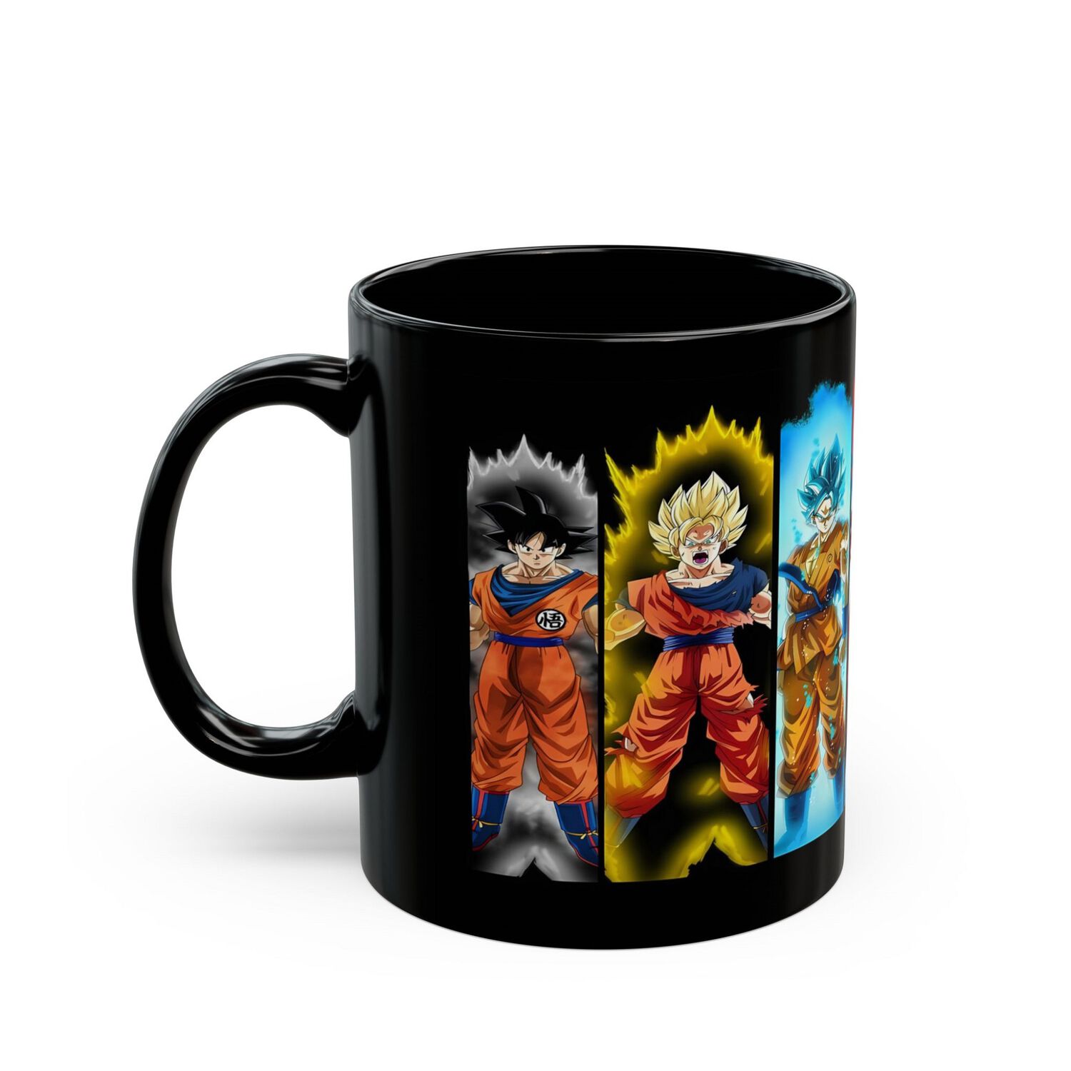 Taz&oacute;n Premium Negro Dragon Ball Fases Son Goku 325ml image number 1.0