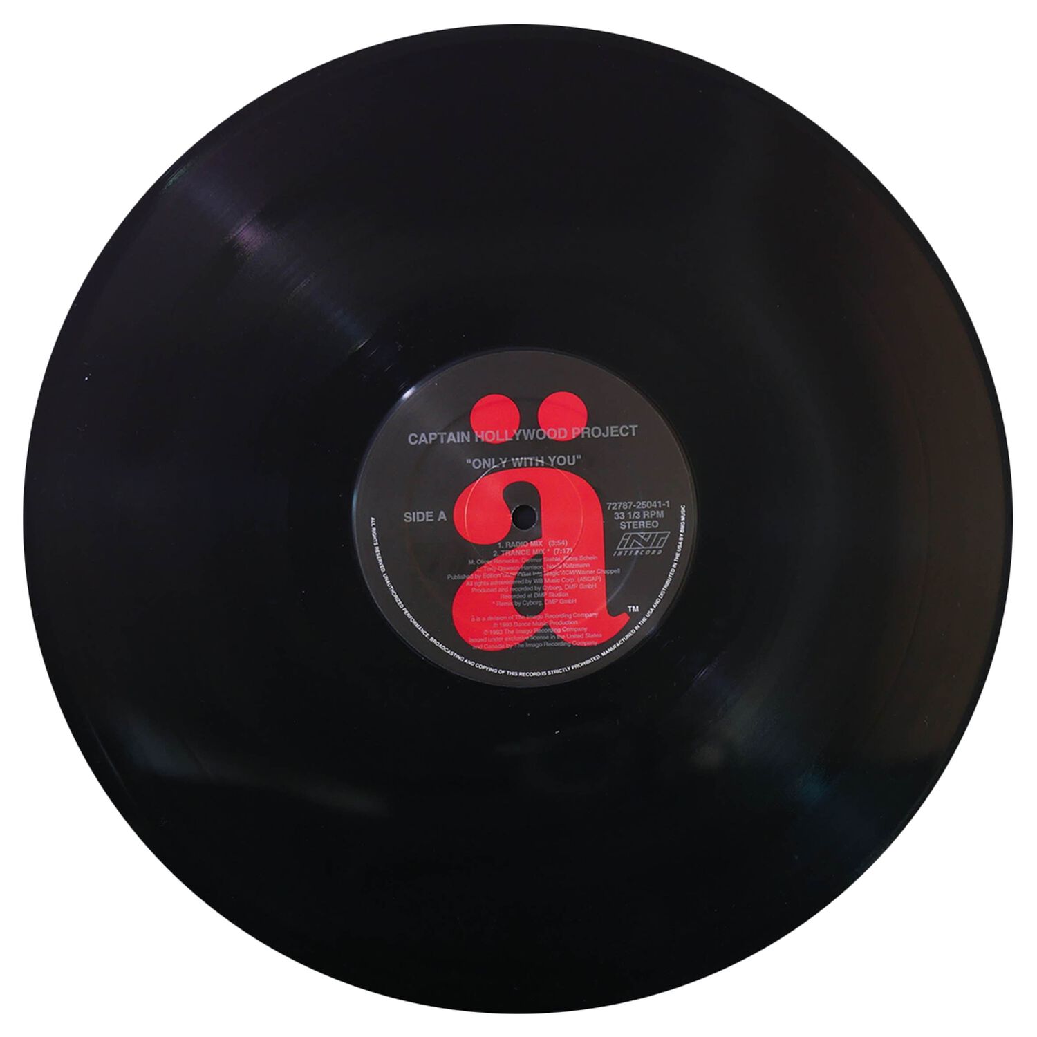 Captain Hollywood Project - Only With You | 12" Maxi Single Usado image number 2.0