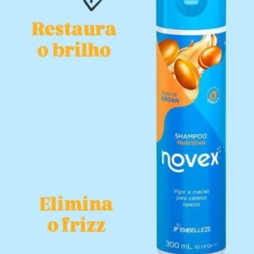 Shampoo Oleo De Argan 300ml Novex image number 2.0