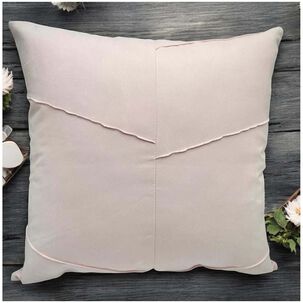 Pack De 02 Fundas De Coj&iacute;n De Semicuero Sint&eacute;tico 50x50 Cm Rosado