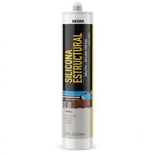 Silicona Estructural Negra Sellador Fachadas Junturas 280ml