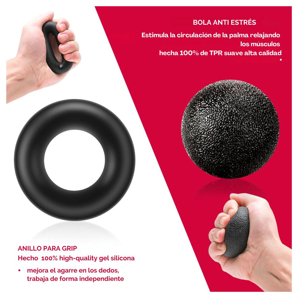 Set Hand Grip 10-60 Kg Manos Dedos Antebrazo Yepsport image number 6.0