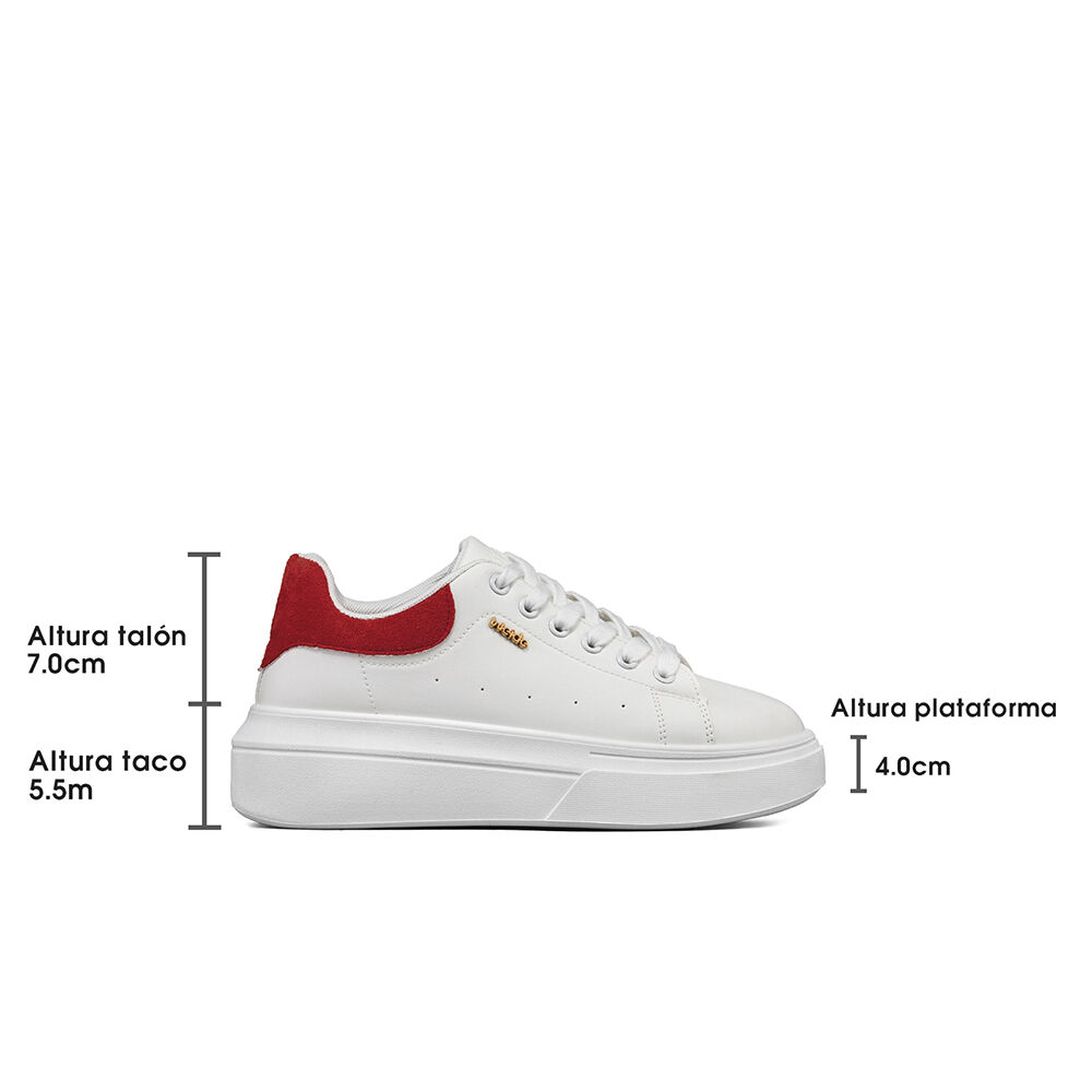 Zapatilla Urbana Plataforma Confort Mujer Weide Lt211 image number 3.0