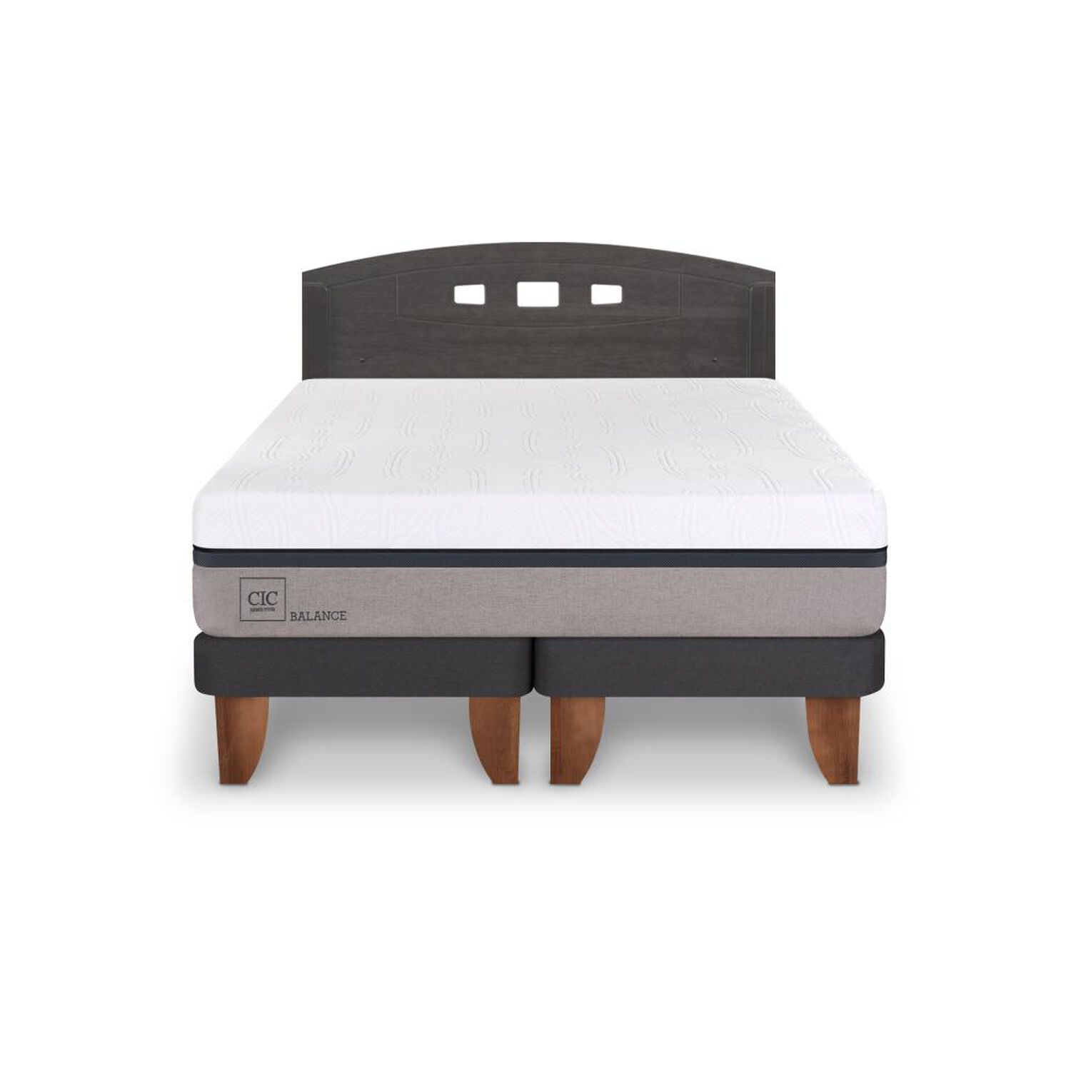 Cama Europea Cic Balance / 2 Plazas / Base Dividida + Respaldo image number 0.0