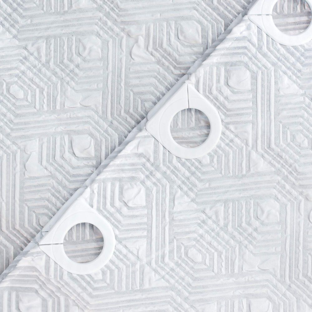 Cortina De Ba&ntilde;o Nautica Home 180x180cm Dise&ntilde;o 3d Hex&aacute;gonos image number 2.0