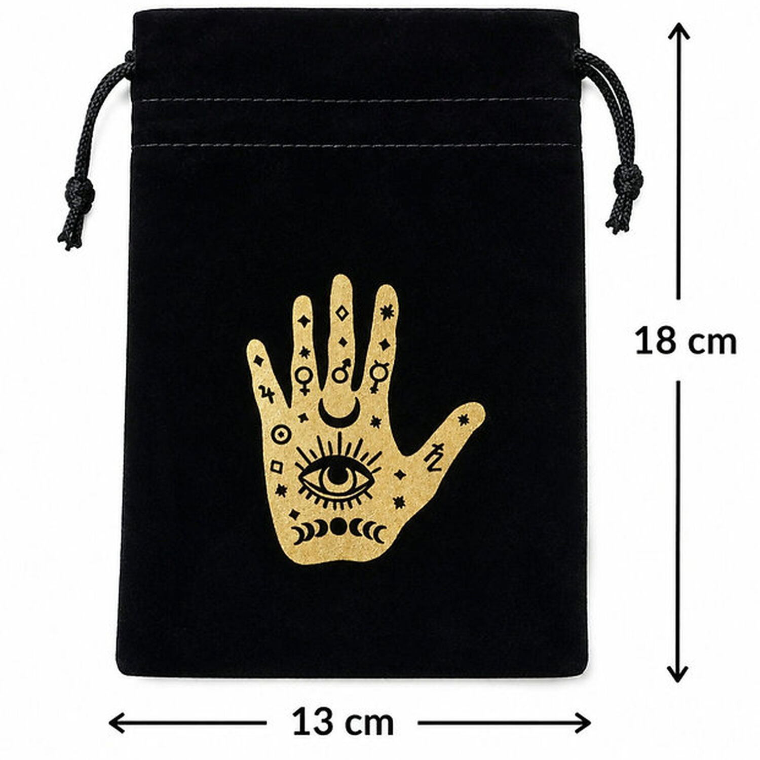 Bolsa De Terciopelo Para Tarot- Mano Mistica image number 2.0