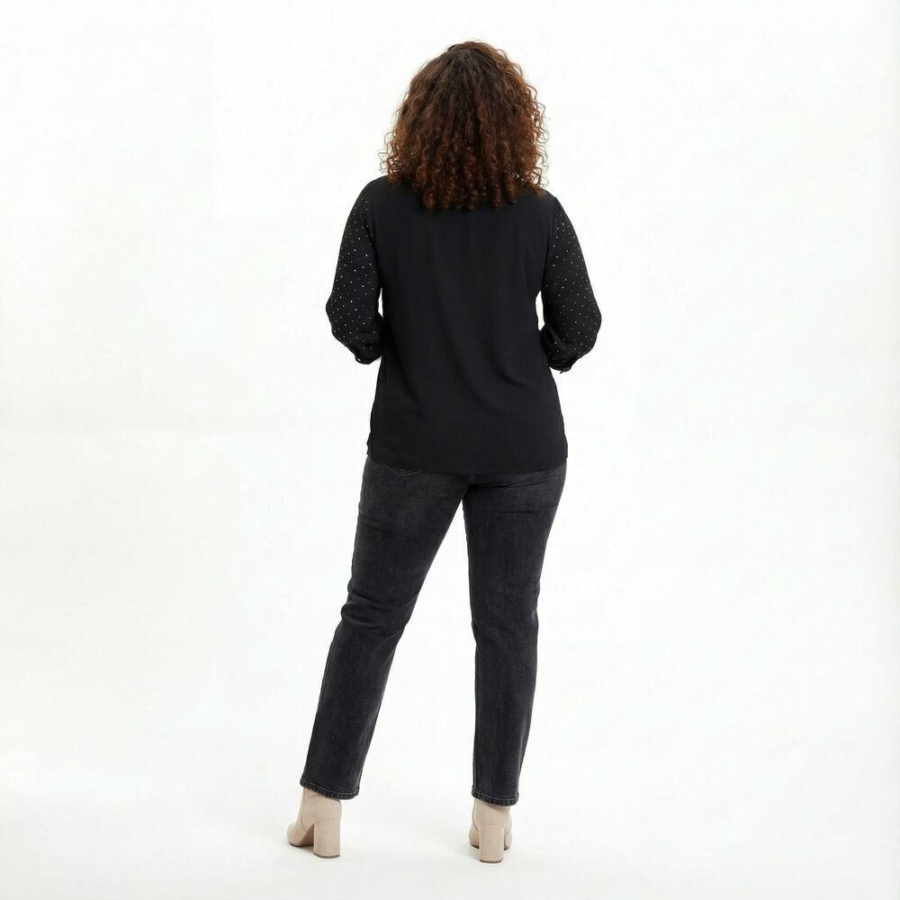 Blusa Manga 3/4 Cuello V Mujer Sexy Large image number 1.0