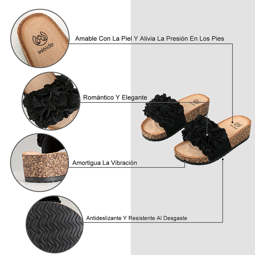 Sandalia Chala Casual Plataforma Mujer Elegante Weide Lt136 image number 5.0