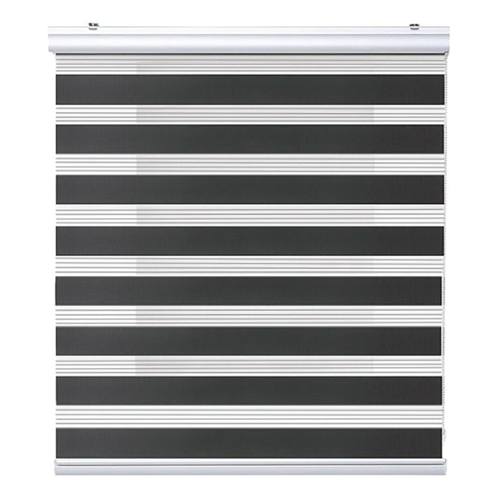 Cortina Roller Duo Zebra 100x180cm Negro Dia Noche image number 0.0