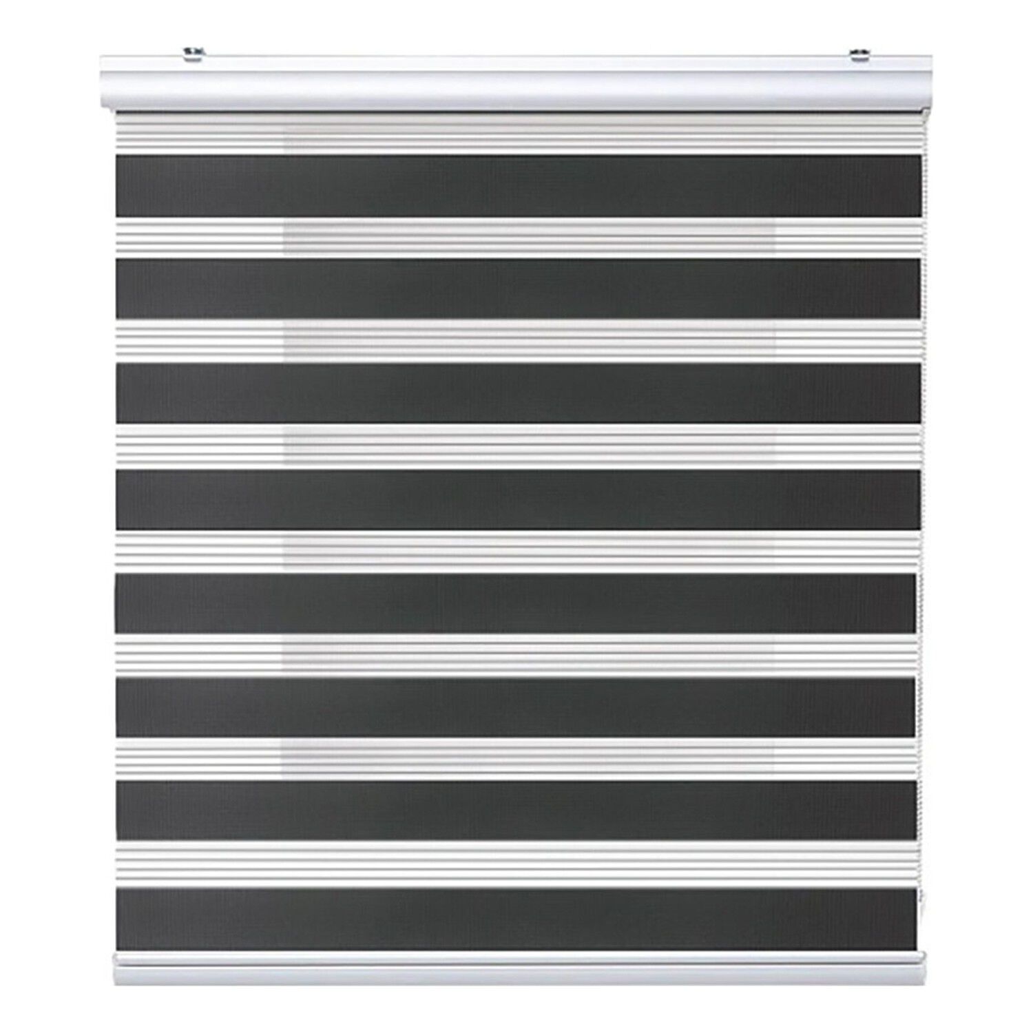 Cortina Roller Duo Zebra 100x180cm Negro Dia Noche image number 0.0