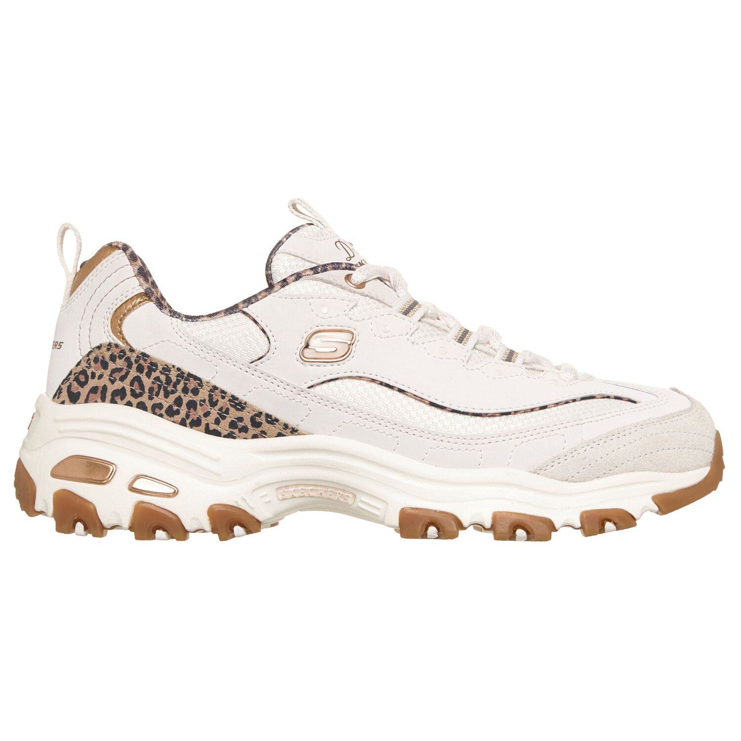 Zapatilla Urbana Mujer Skechers D Lites-wild Charm Wht image number 0.0