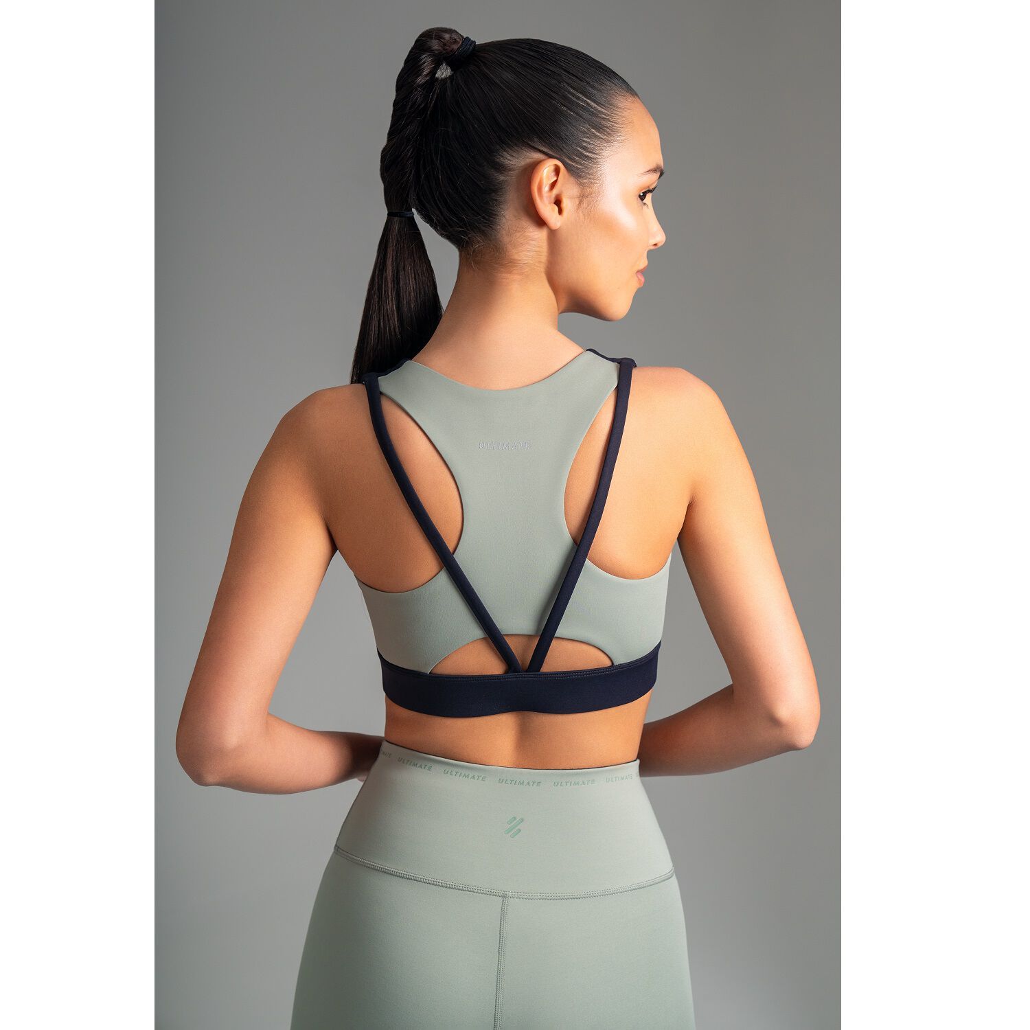 Ultimate Bra Sport Mujer Black Olive - Xs image number 4.0