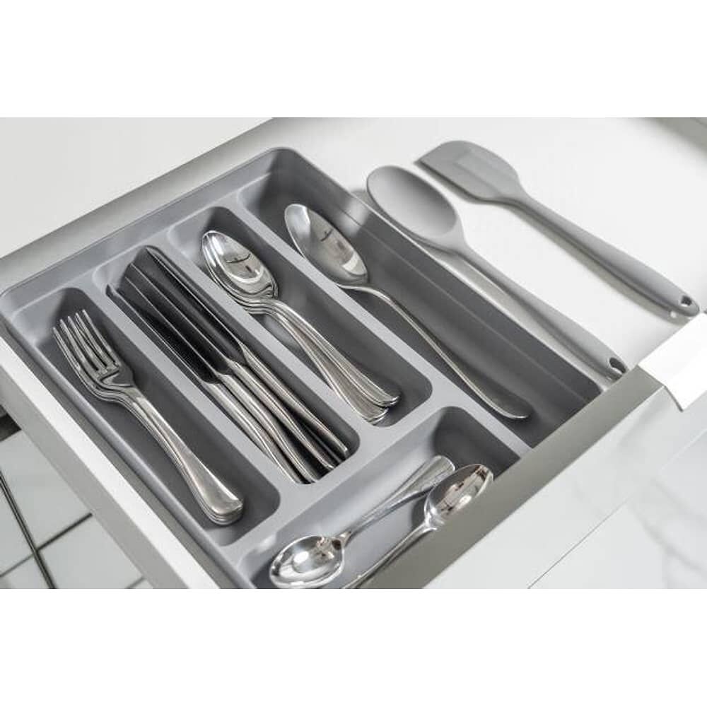Organizador De Cubiertos Logic Gris image number 1.0